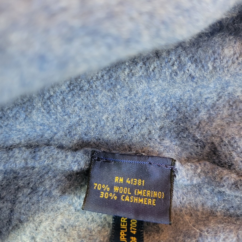 Polo Ralph Lauren Sweater Womens Medium Blue Merino Wool Cashmere Crewneck - Picture 6 of 14
